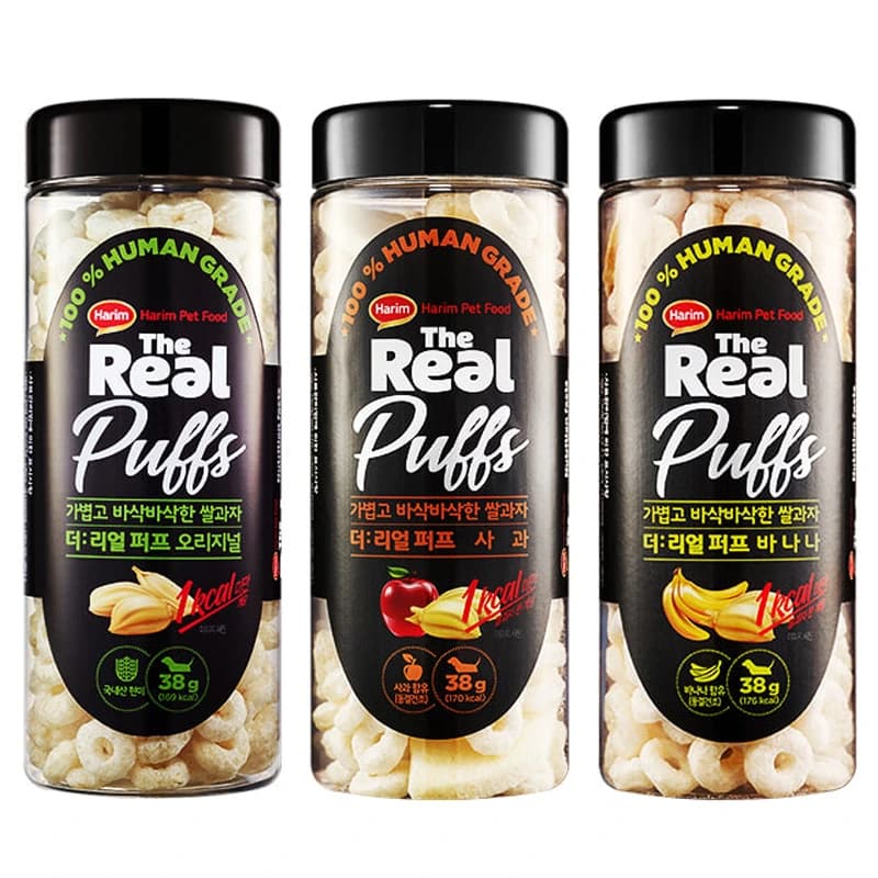 더리얼 퍼프 간식 38g x 3개 맛 랜덤