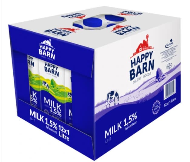 해피반 멸균우유 1.5% 1L 12팩