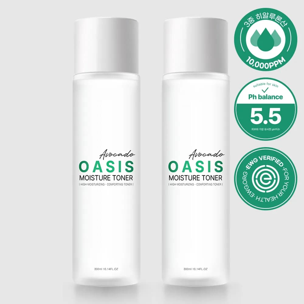 아보카도 히알루론산 토너 300ml x 2개 (약산성)(업체별도 무료배송)
