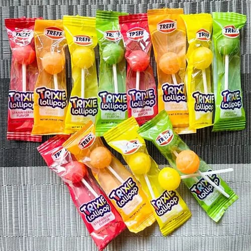 4종 새콤달콤 과일맛 막대사탕 캔디 10g x 70개 개별포장 대용량