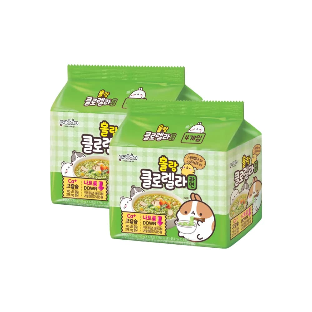 팔도 몰랑 클로렐라 라면 105g x 8봉/32봉