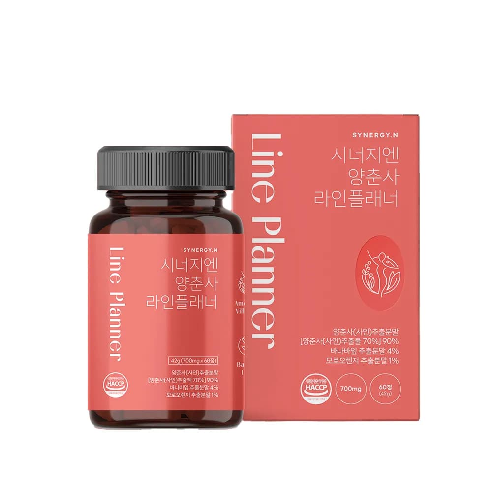 양춘사 라인플래너 양춘사추출물 바나바잎 모로오렌지 함유 700mg x 60정 2개월분(업체별도 무료배송)