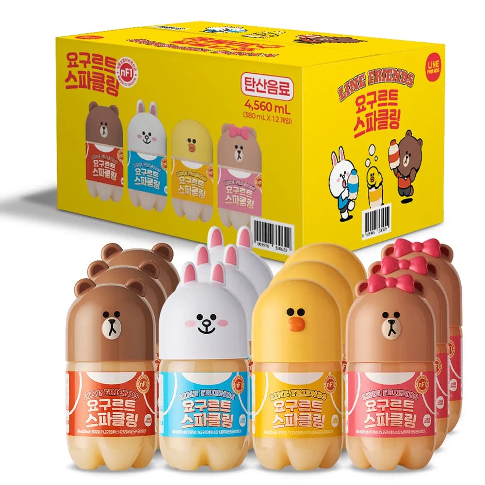 요구르트 스파클링 380ml x 12병 (업체별도 무료배송)