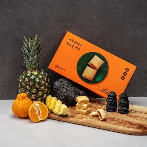 신라명과 제주 한라봉펑리수 선물세트 30g 8개입 1박스 전용쇼핑백