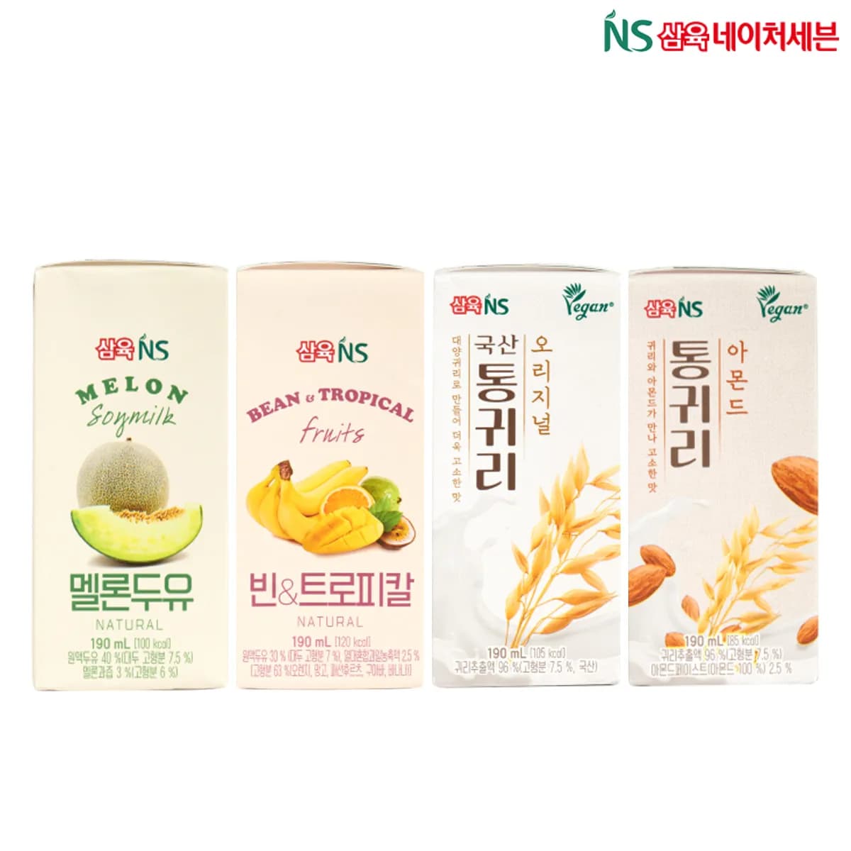 멜론 두유 190ml 24팩 외 두유 오트밀크 7종 골라담기