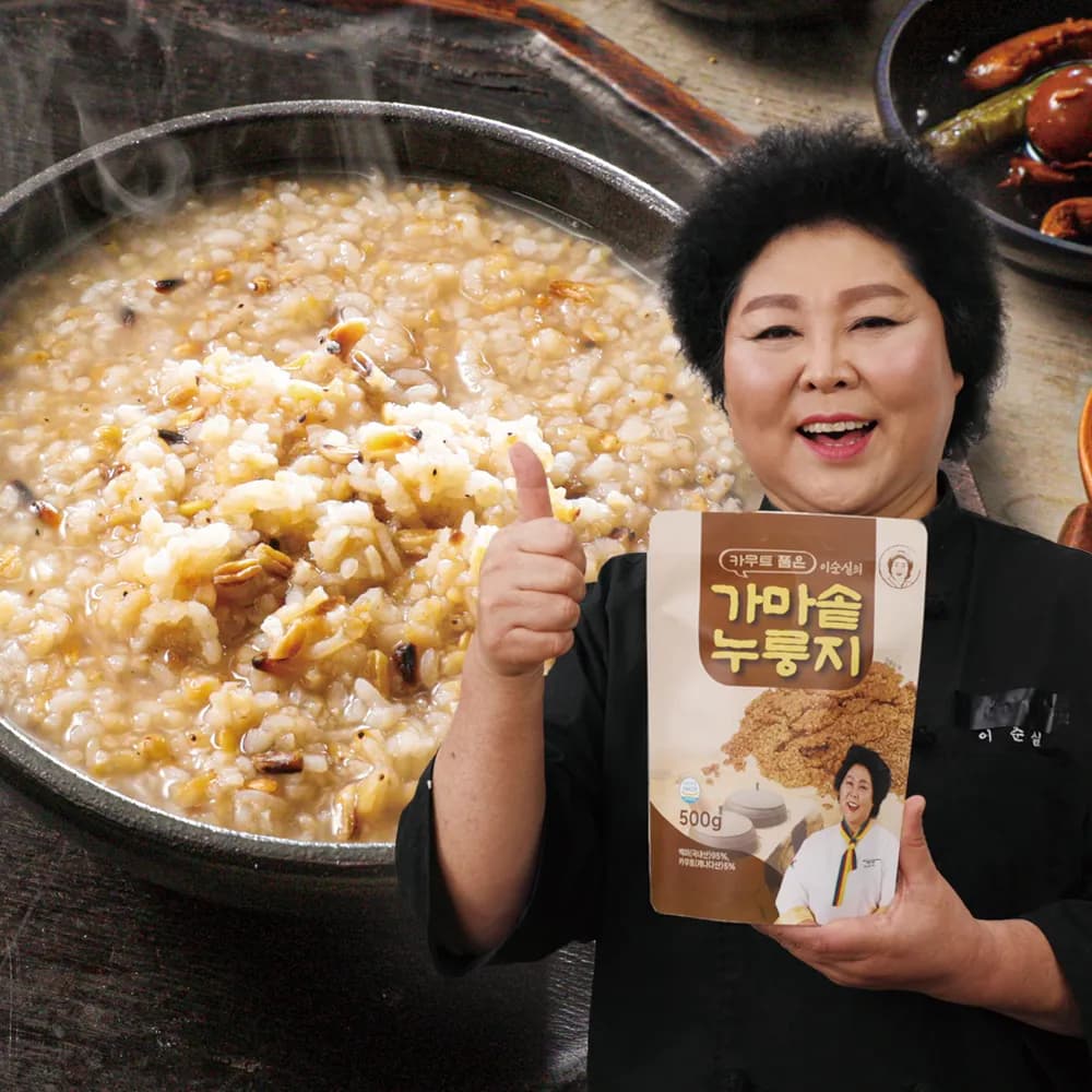 이순실 카무트 가마솥 누룽지 500g x 3봉 (업체별도 무료배송)