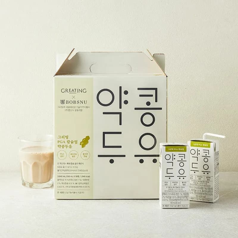 PGA 칼슘업 약통 두유 190ml 16팩