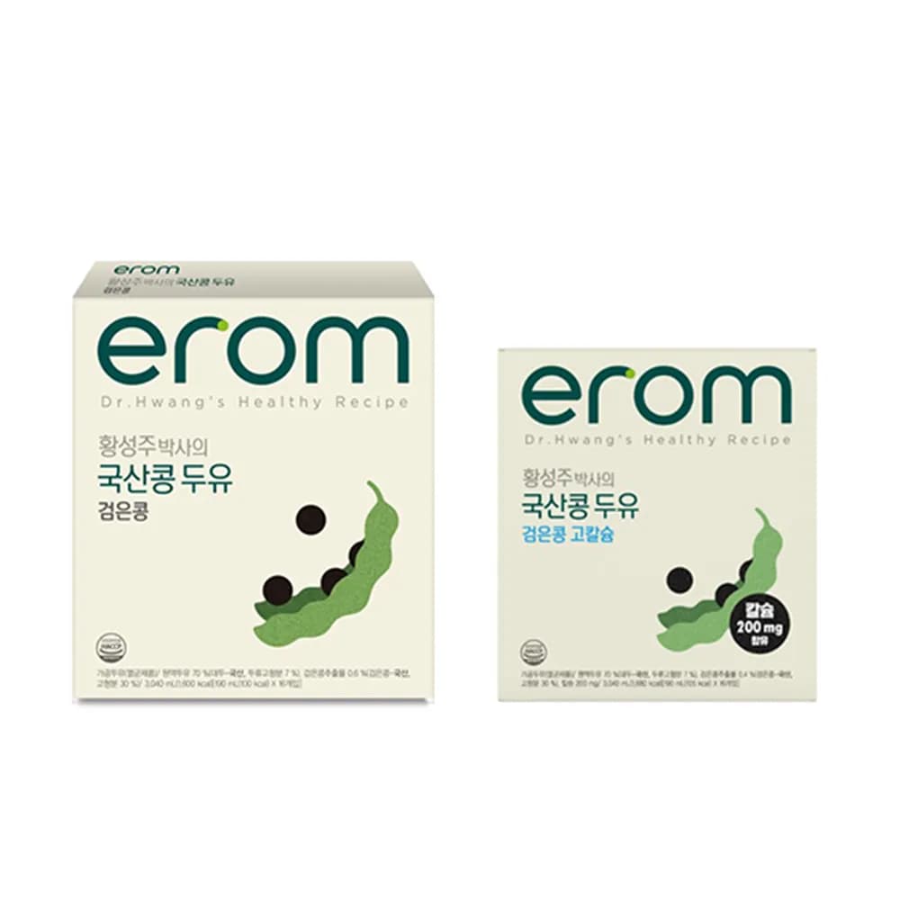 황성주 국산콩 검은콩/고칼슘 검은콩 두유 190ml x 16개입 12,900원