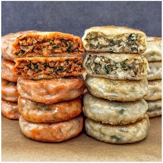 26년 전통 생야채 국산재료 우리밀 왕 고기호떡만두 420g (7개)