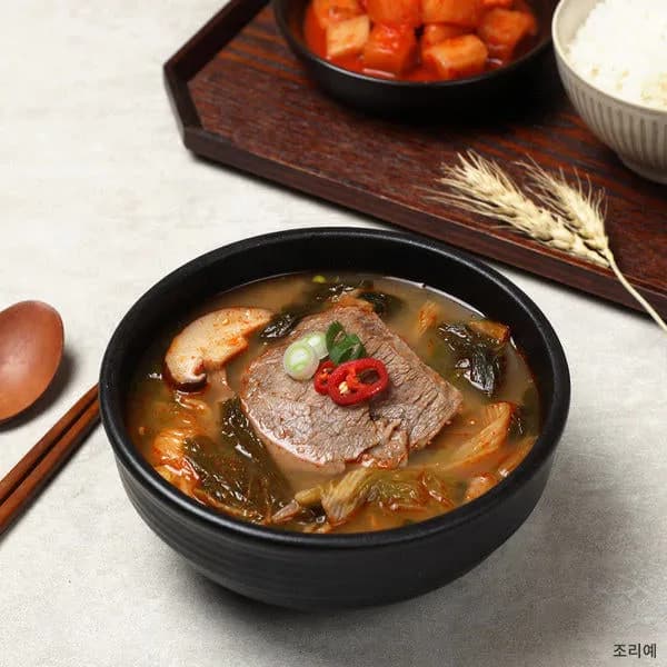 우리 한우로 만든 보리한우탕 600g 밀키트 소고기국밥 (3개이상 구매가능) (업체별도 무료배송)