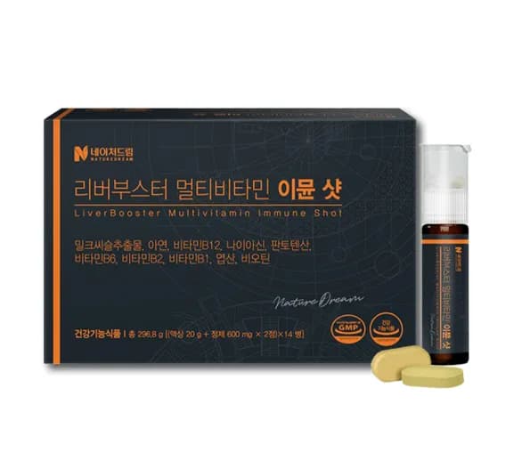 네이처드림 리버부스터 멀티비타민 이뮨 샷 14개입