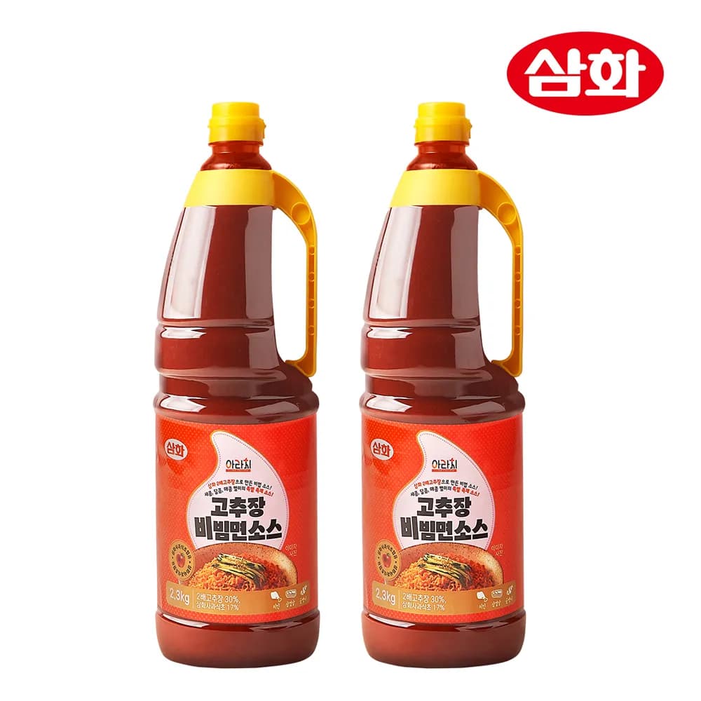 삼화 아라치 고추장 비빔면 소스 2.3kg x 2개 (업체별도 무료배송)