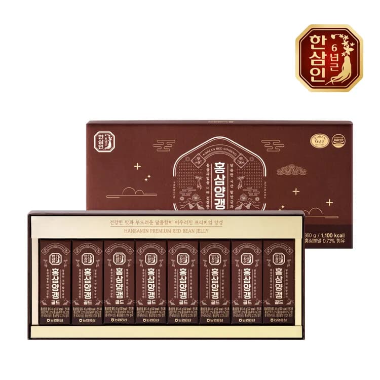 홍삼양갱골드 45g*8개입(+쇼핑백) (업체별도 무료배송)