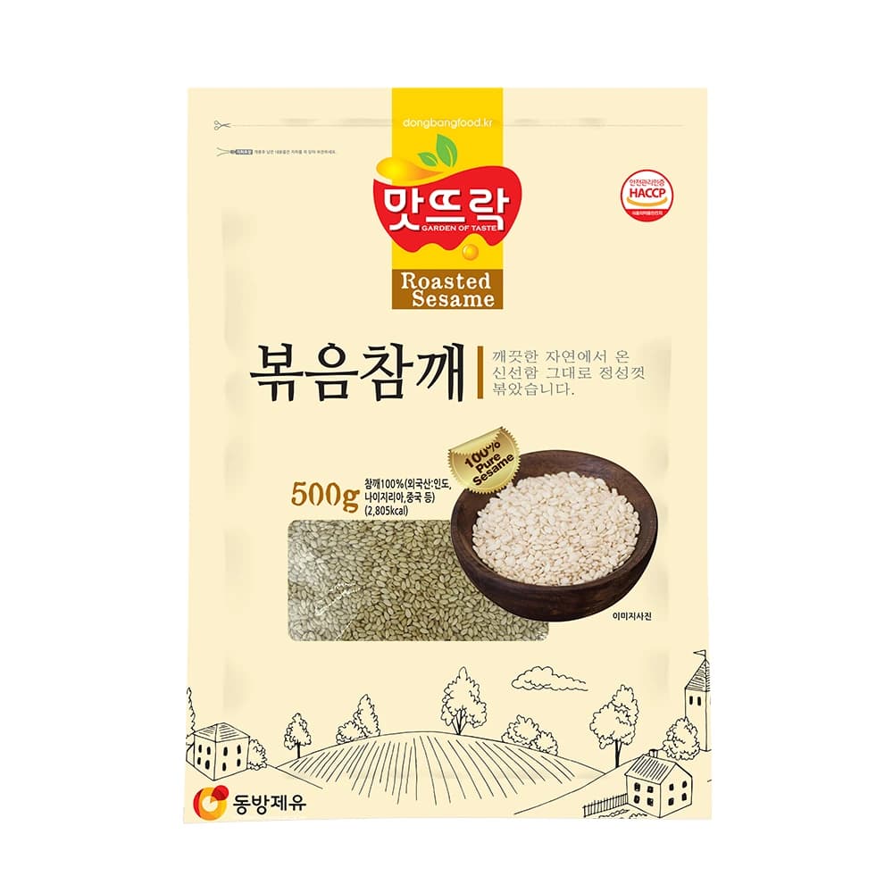 맛뜨락 볶음참깨 500g  (업체별도 무료배송)