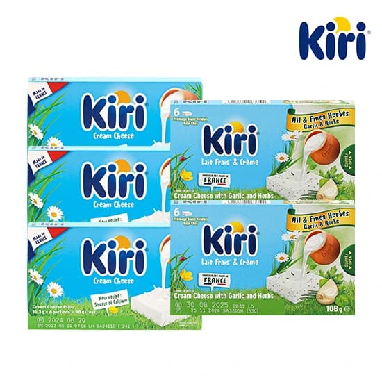 **크림치즈 포션 갈릭 앤 허브 108g 18g 6입 x 5개 총 540g**    Wait, the