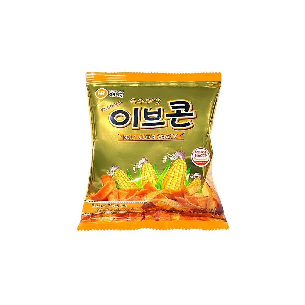 이브콘 옥수수맛 스낵 사무실 간식 50g x 40봉 (업체별도 무료배송)