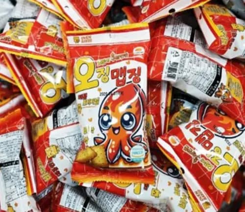 술안주 매운 건빵 오징어맛 비스킷 과자 70g X 12봉