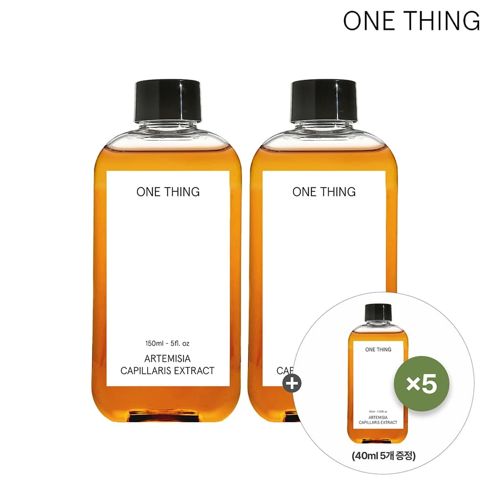 인진쑥 추출물 토너 150ml x 2개 40ml 5개 증정