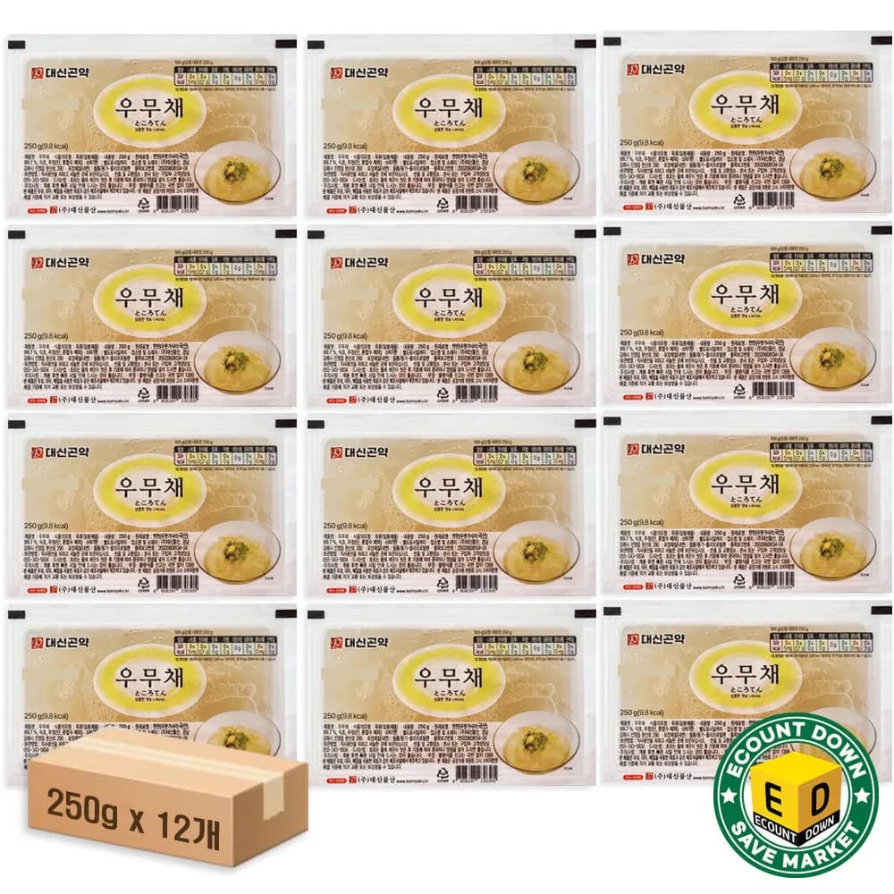 대신물산 국내산 저칼로리 우무채 250g x 12개