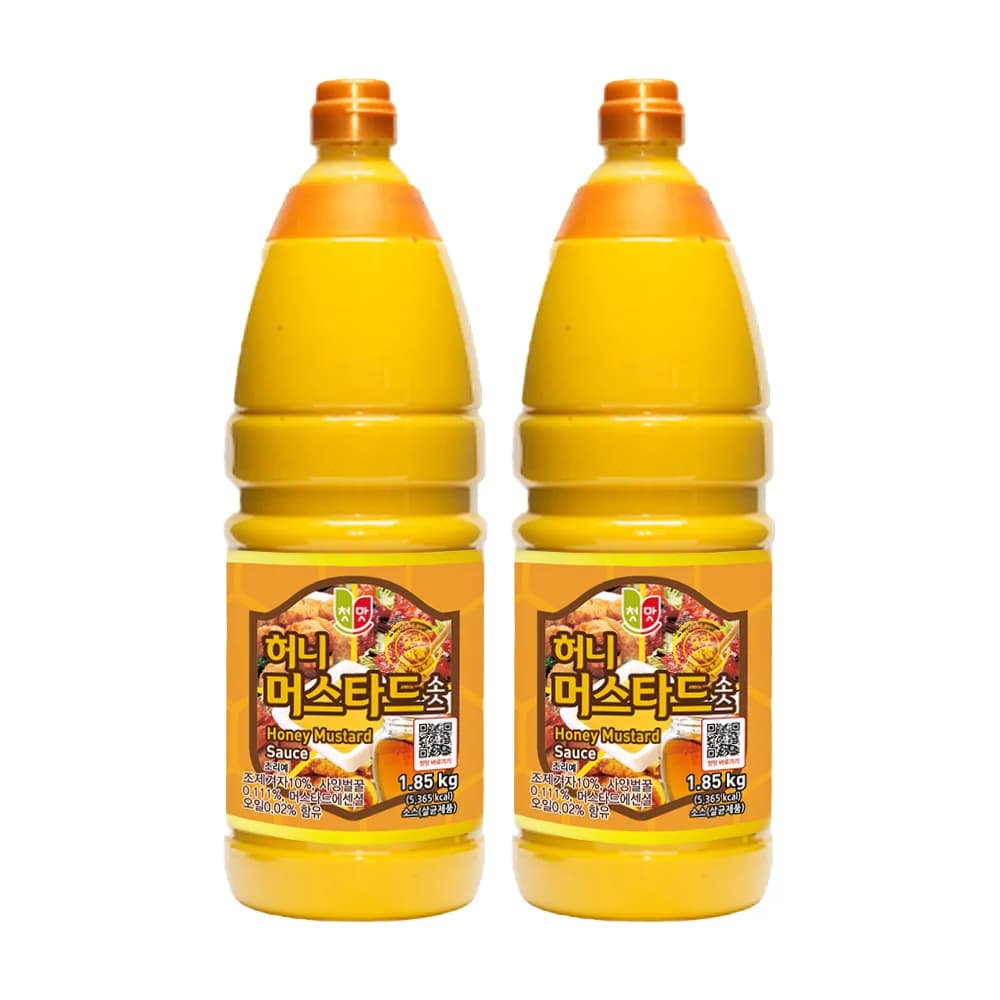 첫맛 허니머스타드소스 1.85kg 2개