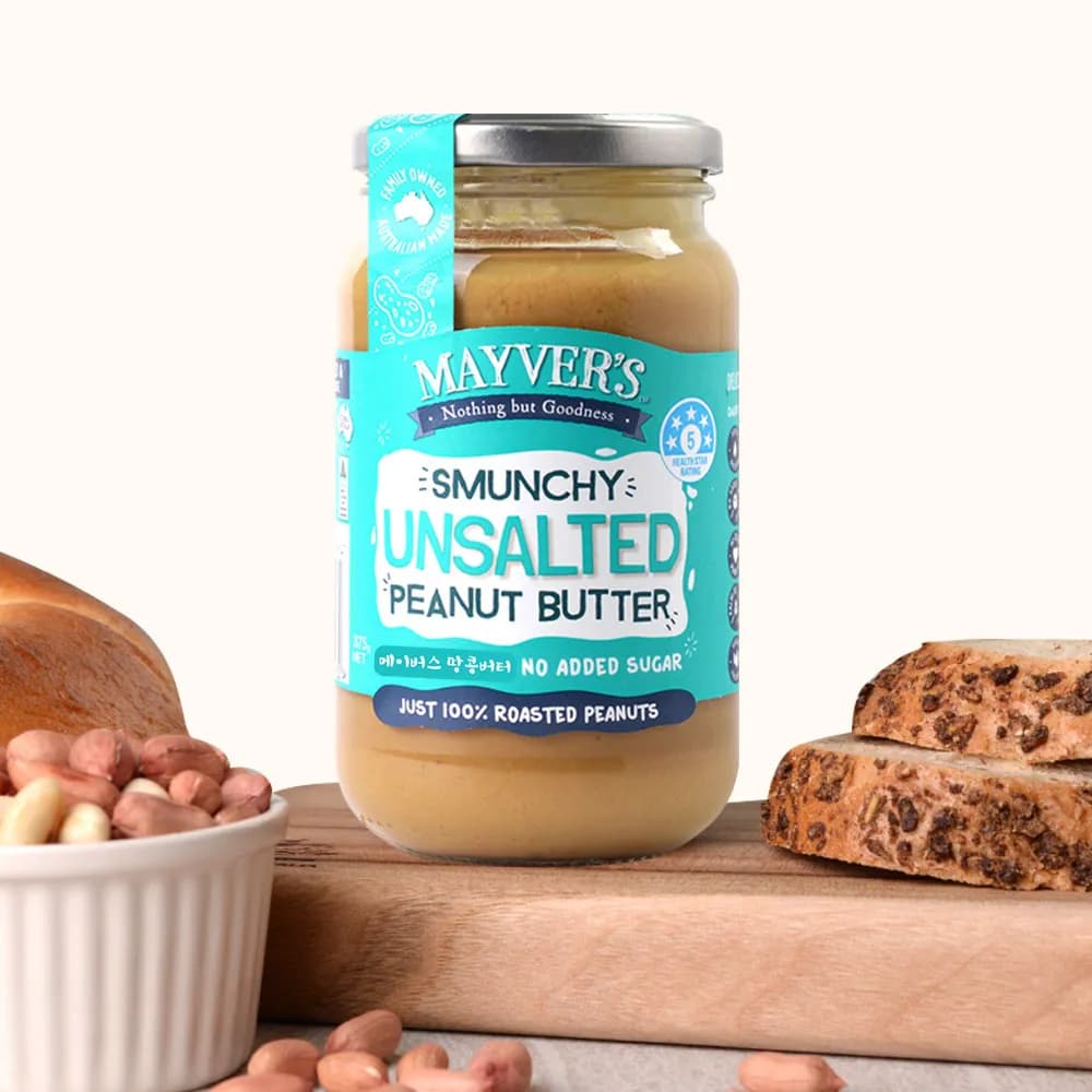 스먼키 언쏠티드 피넛버터 375g x 2병 (업체별도 무료배송)