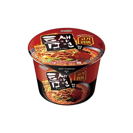 틈새라면 고기짬뽕컵 105g x 16개