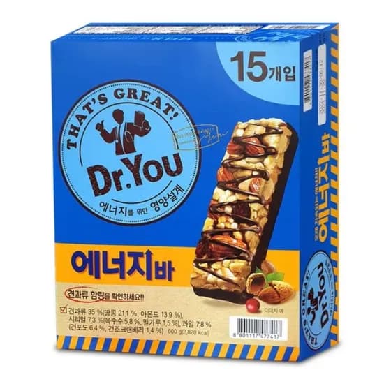 에너지바 40g x 15개