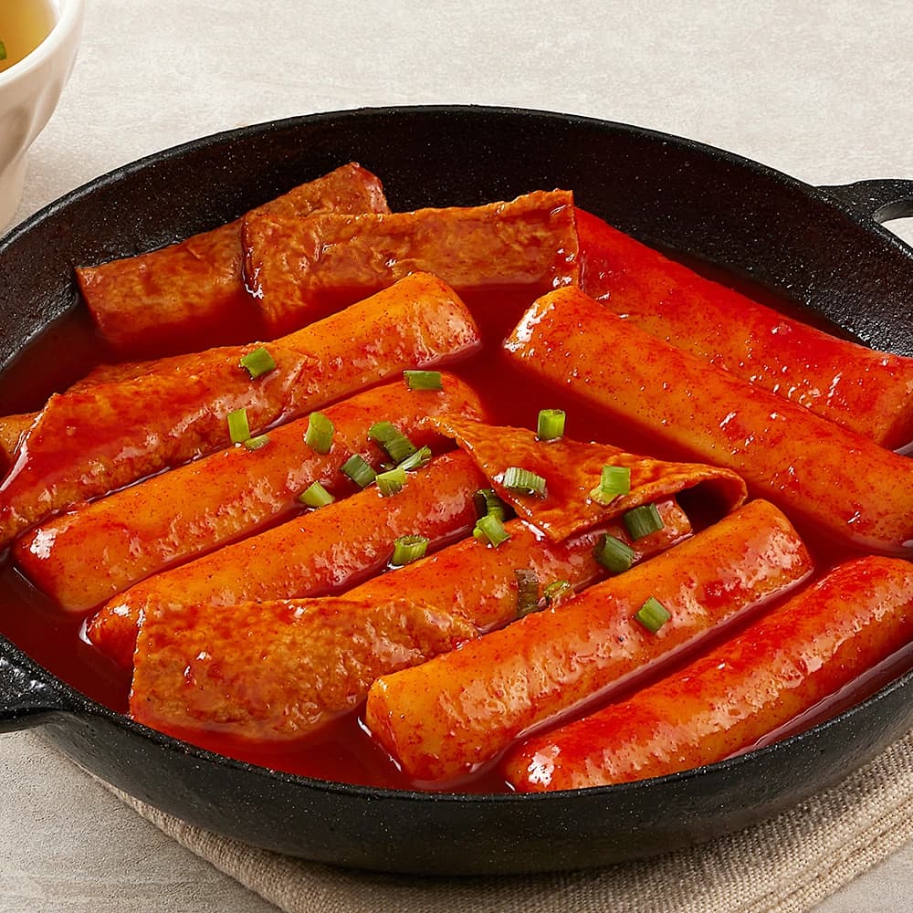 쫀득한 우리쌀로 만든 통가래떡 떡볶이와 어묵탕 밀키트 529g (2인분)(업체별도 무료배송)