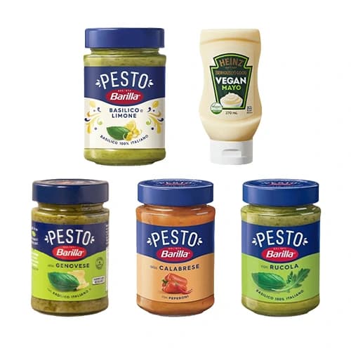 비건 마요네즈 270ml 깔라브레제 190ml 제노베제 190ml 바질-레몬 190ml