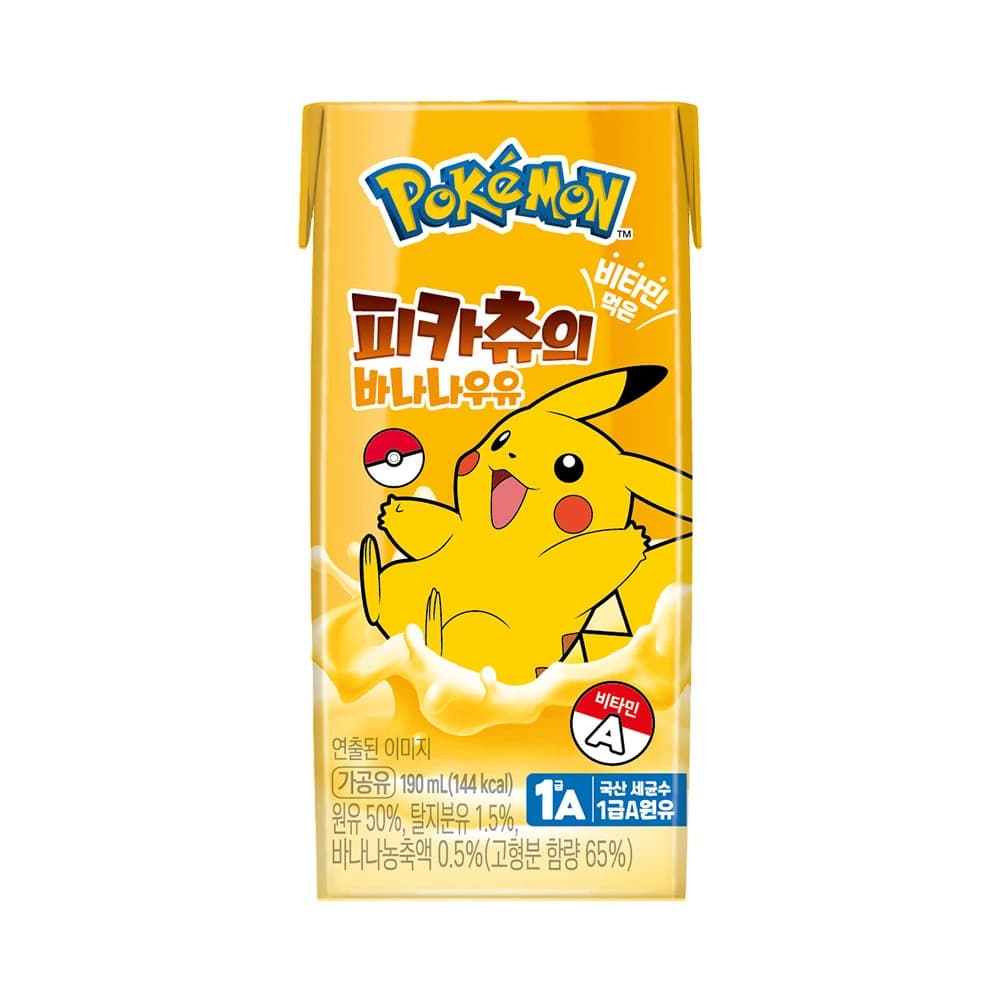 피카츄의 바나나우유 190ml 24개입