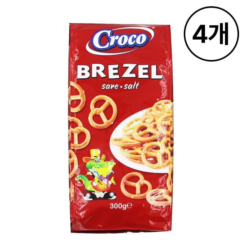 크로코 프레첼 300g x 4개 (업체별도 무료배송)