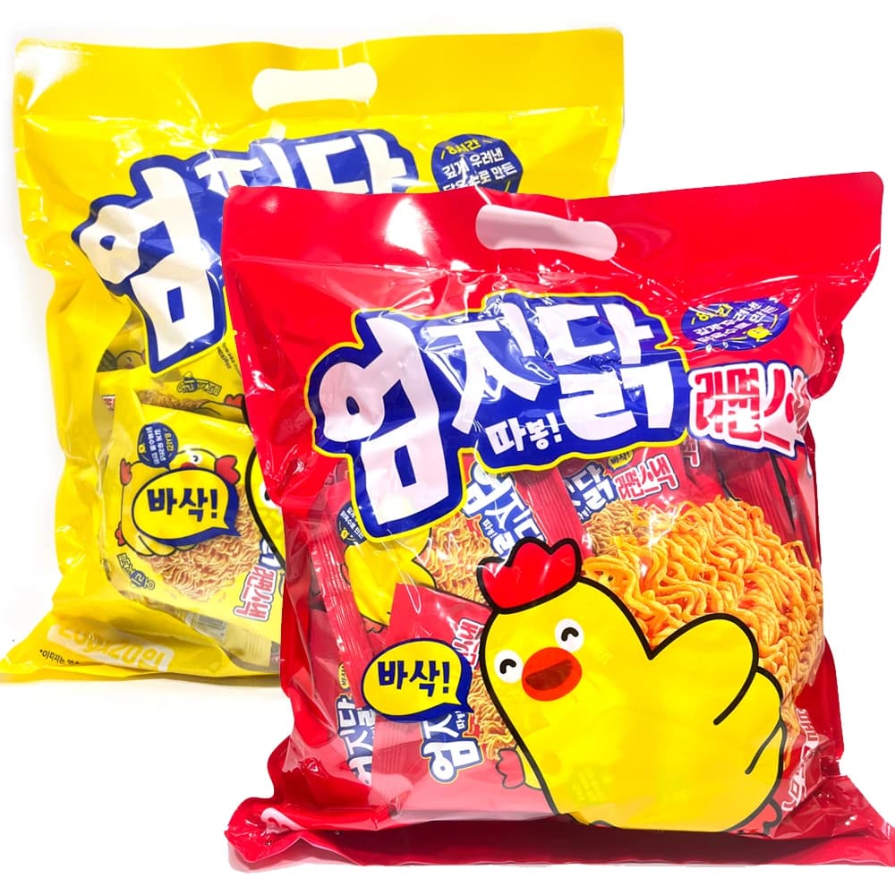엄지닭라면 오리지널/불닭맛 스낵 400g*5봉 2종 택1 (업체별도 무료배송)