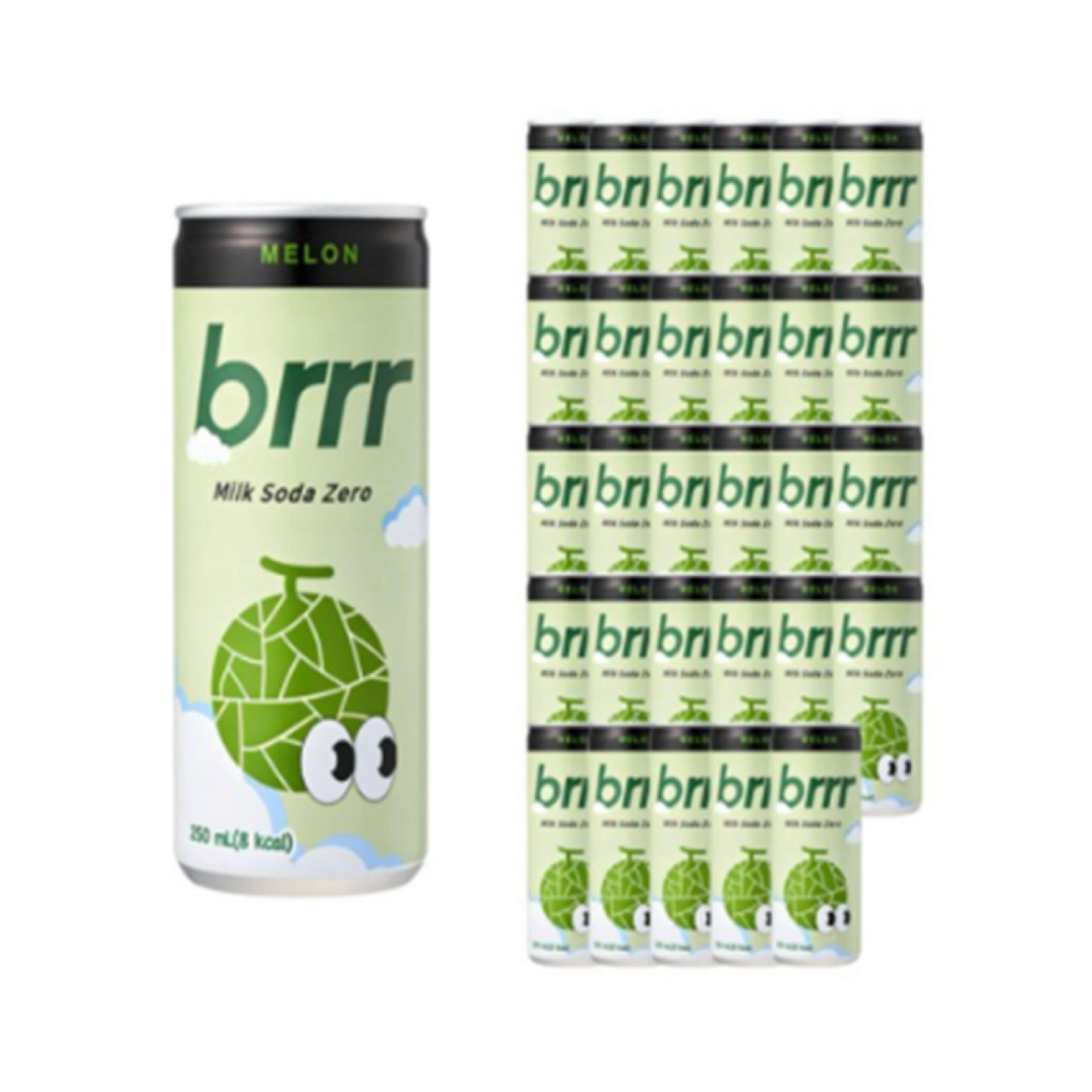 부르르 밀크소다 제로 메론맛 250ml*30개 x 1박스 (업체별도 무료배송)