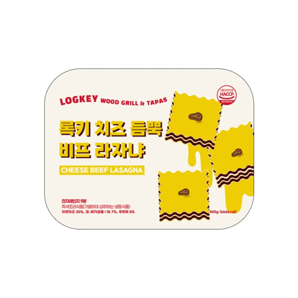 록키 치즈 듬뿍 비프라자냐 400g x 4팩 (업체별도 무료배송)