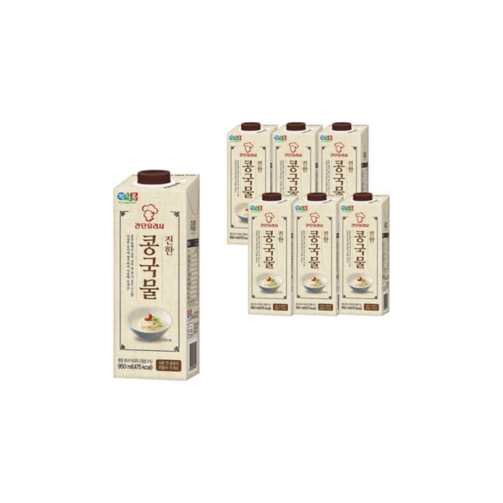 콩을 통째로 갈아넣은 정식품 진한콩국물 (950ml*12입) (업체별도 무료배송)