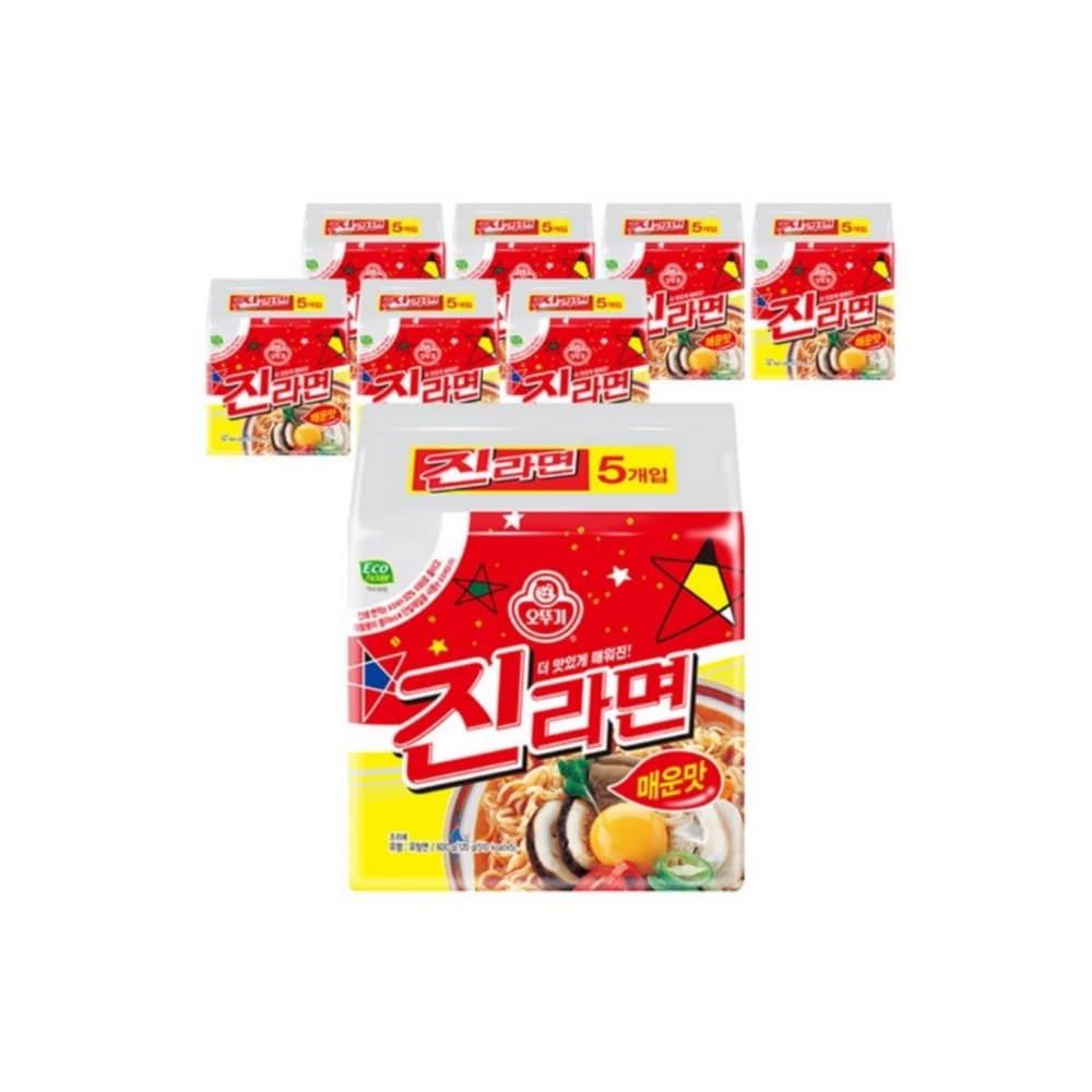 오뚜기 진라면 매운맛 120g x 40개 (업체별도 무료배송)