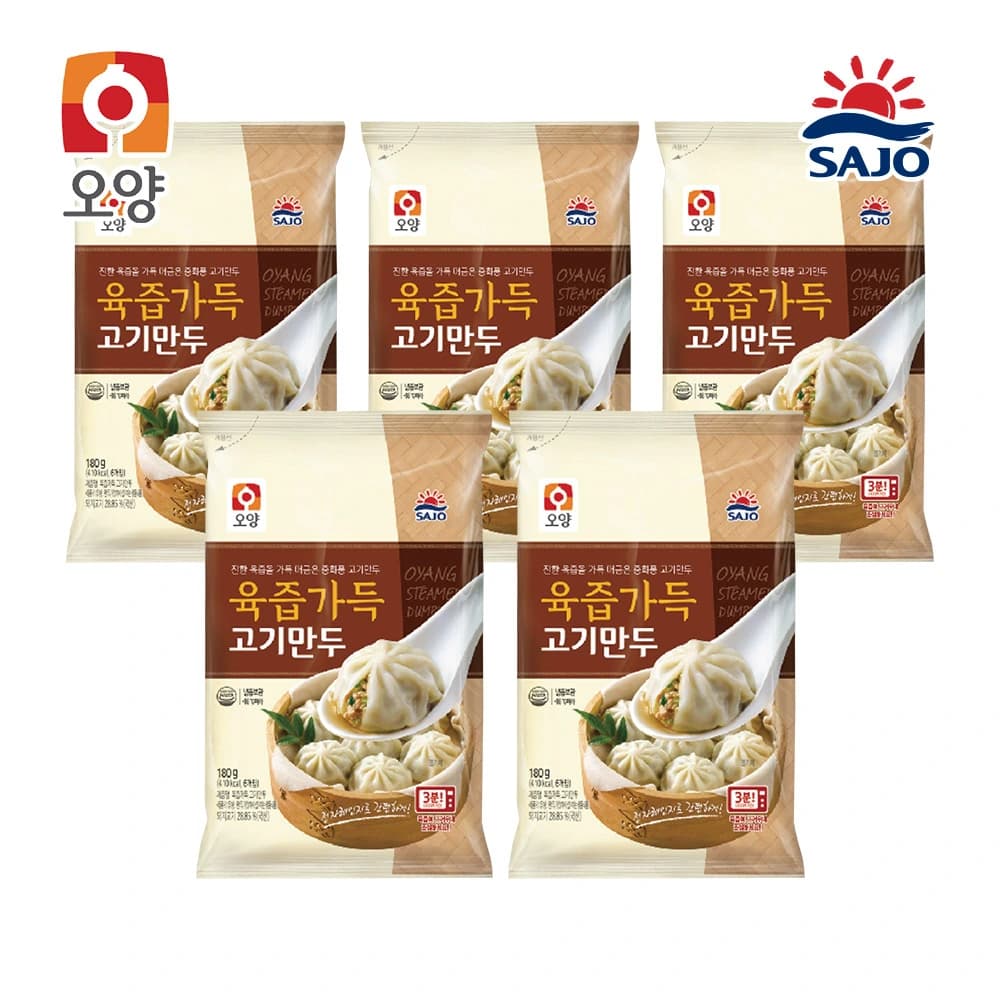 사조 육즙가득포자만두 180g x 5개 (업체별도 무료배송)