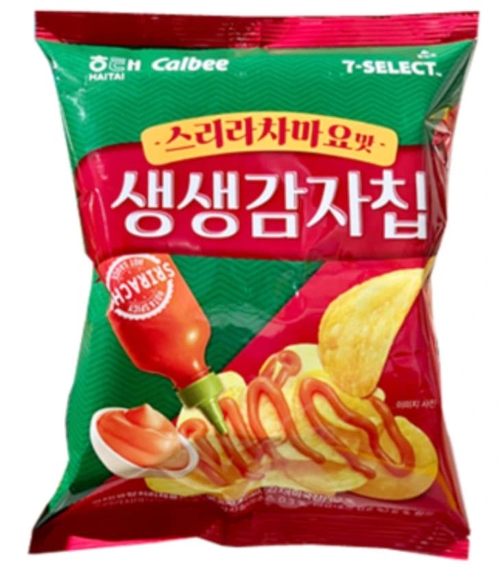 해태 생생감자칩스리라차마요맛 55g x 16개 (한박스) (업체별도 무료배송)