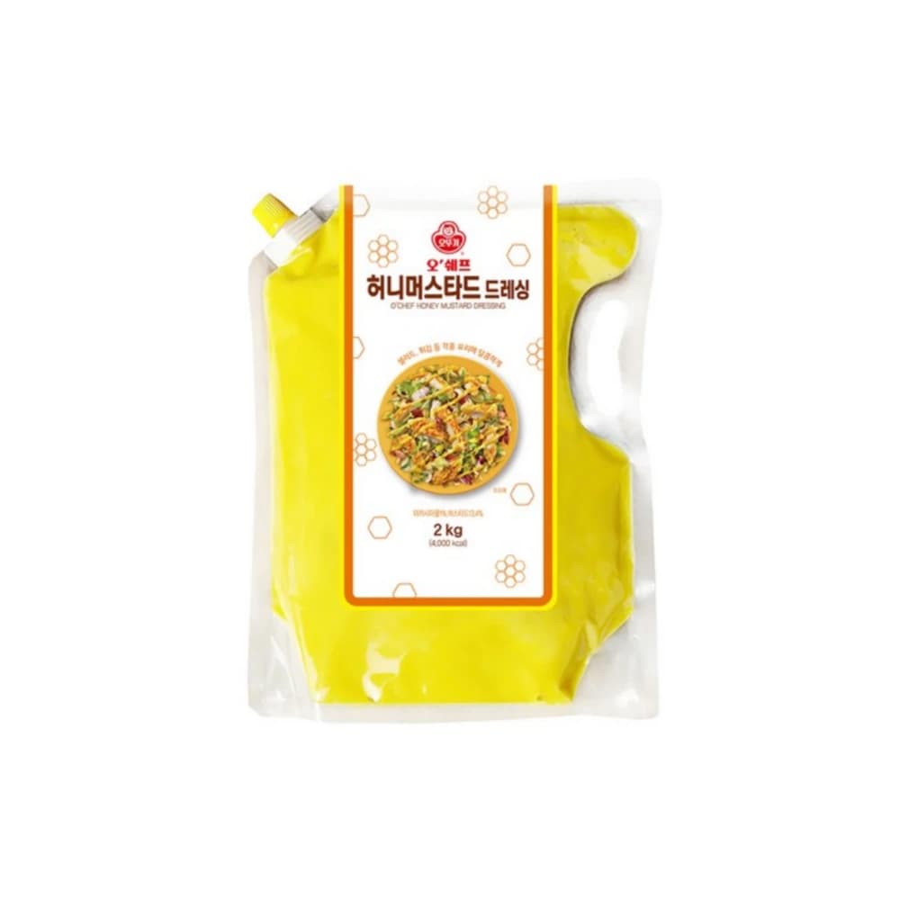 오쉐프 허니머스타드 드레싱 2kg x 2개 (업체별도 무료배송)