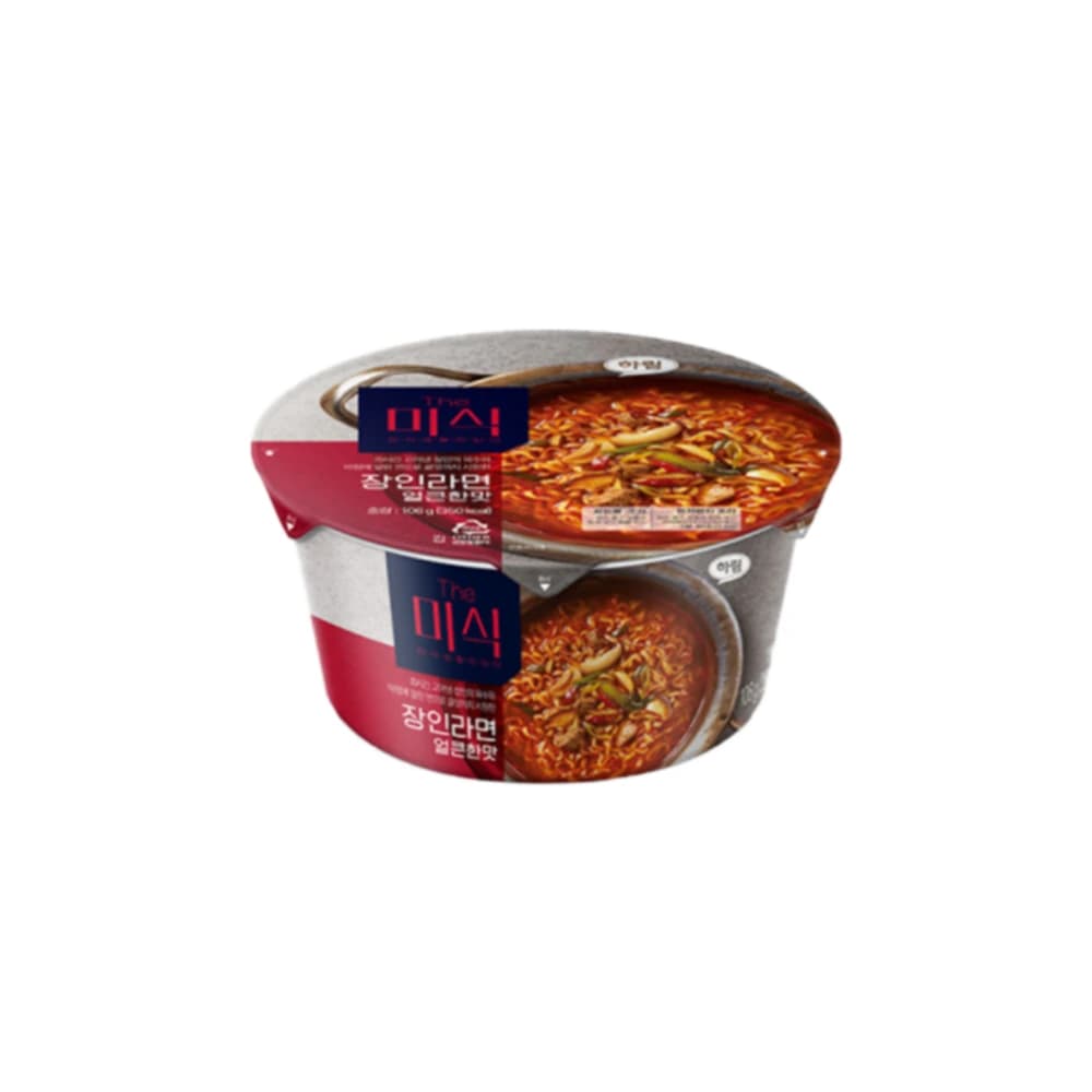 장인라면 얼큰한맛 컵 106g 6개