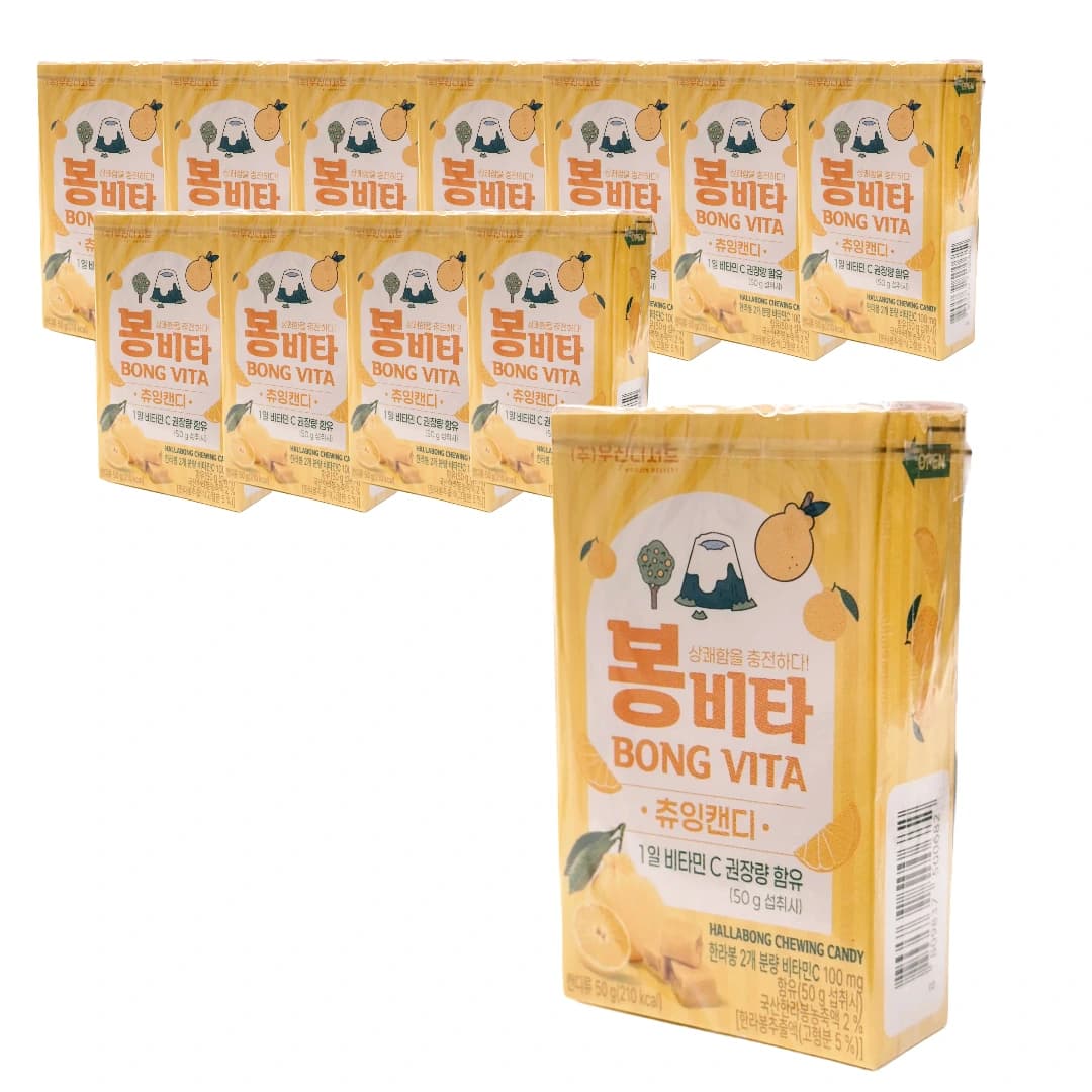 쫀득 달콤 감귤듬뿍 카라멜 젤리 캔디 50g x 12개 (업체별도 무료배송)