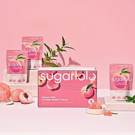 무설탕 복숭아맛 비타민 젤리 45g x 20개 (떠리무료배송)