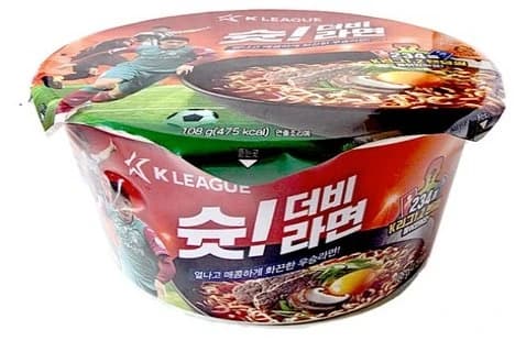 K리그 슛 더비라면 큰컵 108g x 12개(업체별도 무료배송)