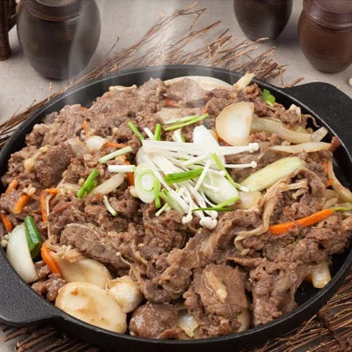 간편한 버섯 소불고기 550g 2인분용 (8개이상 구매가능) (업체별도 무료배송)