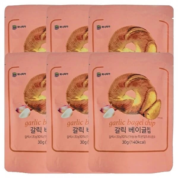 파니피카 베이글칩 허니버터/갈릭맛 30g 2종 택1 (6개이상 구매가능) (업체별도 무료배송)