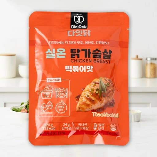 다잇닭 실온 닭가슴살 떡볶이맛 120g(+사은품 증정)