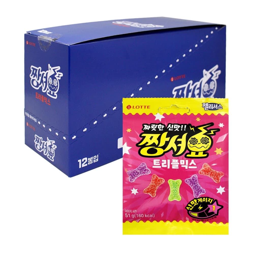 롯데제과 핵짱셔요 후르츠 [51gx12봉] (업체별도 무료배송)