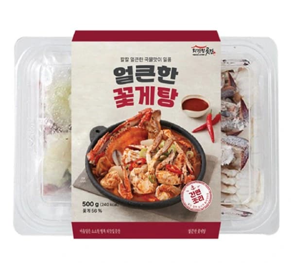 시원칼칼 얼큰한 꽃게탕 외 다양 500g (2인분)