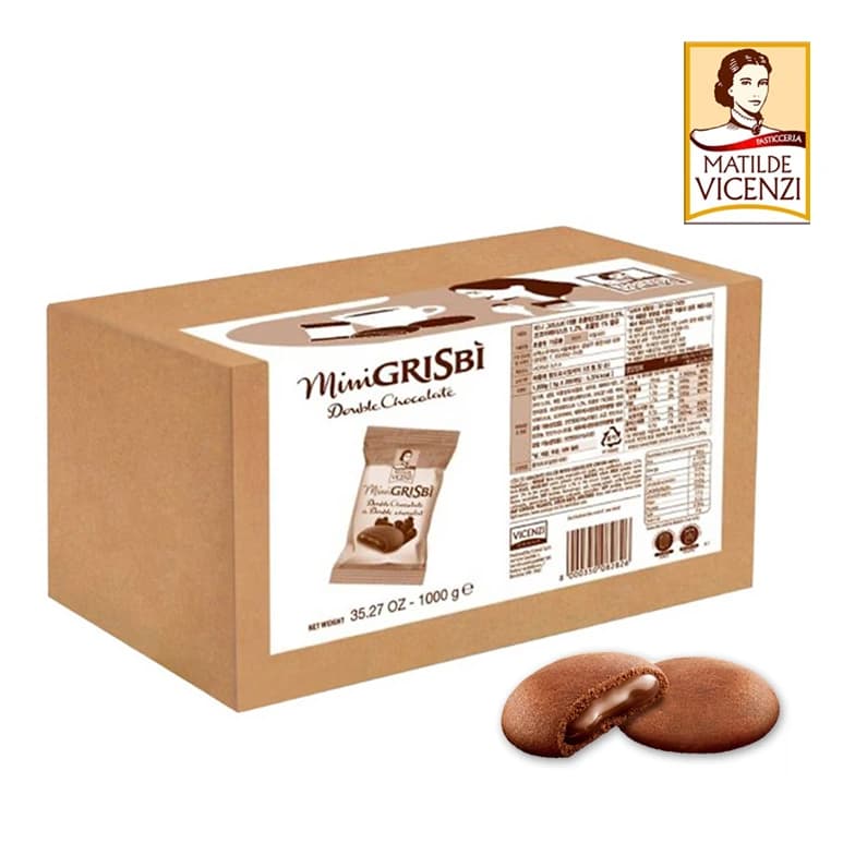 대용량 비첸지 미니 그리스비 더블초콜릿 쿠키 1kg (5g x 약200개)
