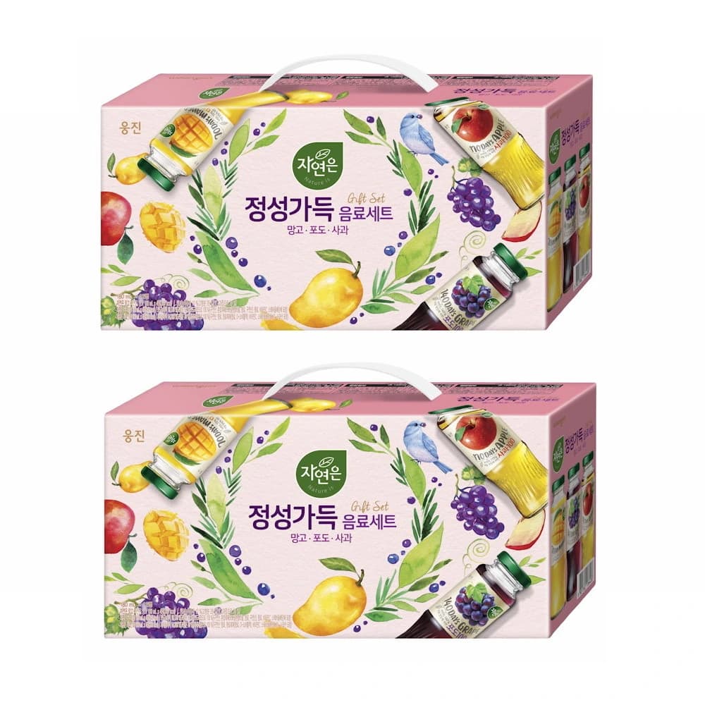 자연은 정성가득세트 (망포사) 180ml*12병 x 2박스 (업체별도 무료배송)